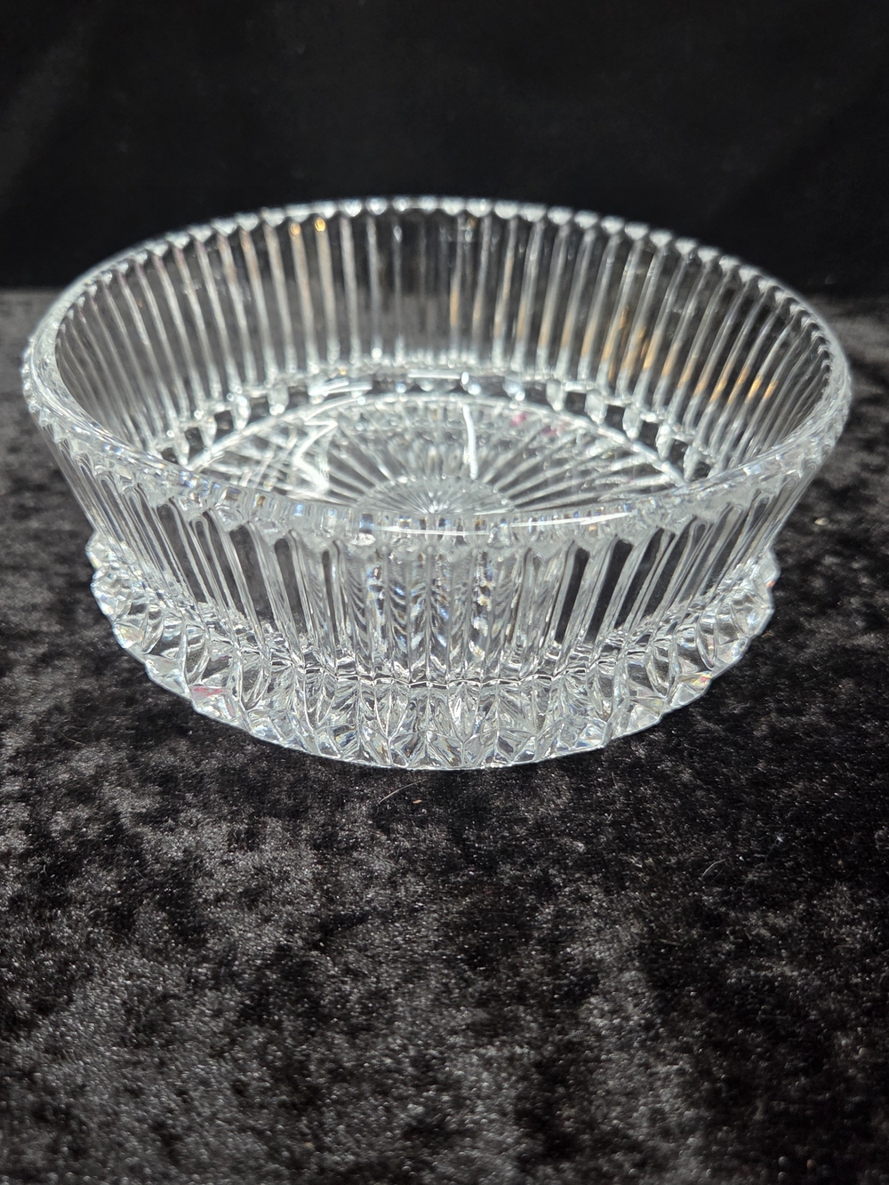 VTG Ribbed Avon 1978 Lead Crystal Ashtray - Candy Dish - Nut Dish - PERFECT COND
